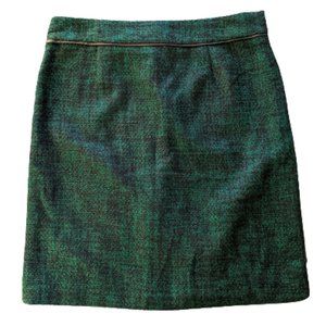 👗Liz Claiborne Emerald Green Straight Winter Skirt (Size: 12)